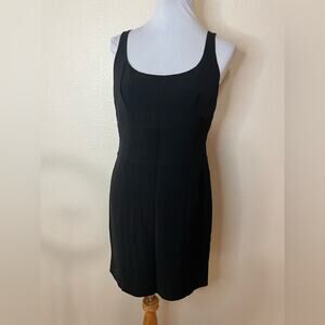 MOSCHINO | vintage black knee length sheath sleeveless dress 12
